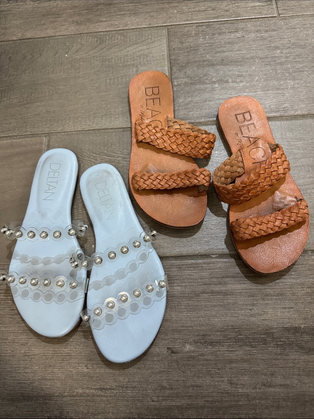 Two pairs of women’s sandals